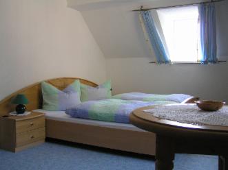 Ferienwohnung Stadt Wehlen Saechsische Schweiz Dachgeschoss Schlafzimmer